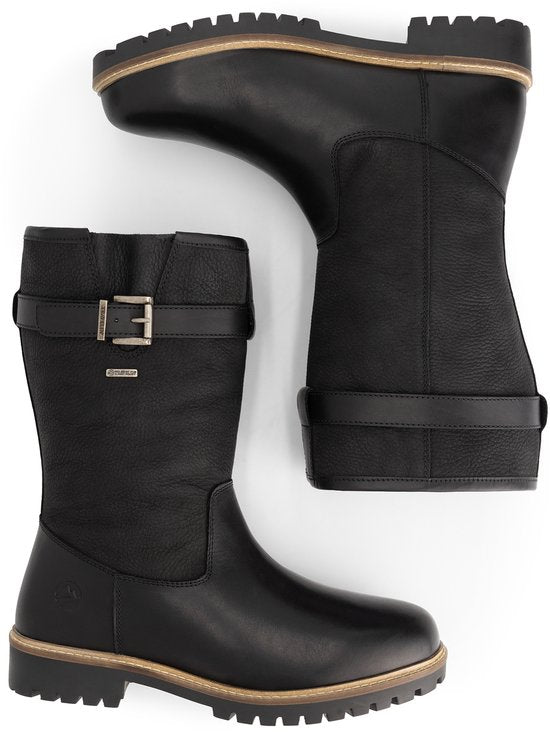 Travelin' Vrangen pour homme - Bottes de plein air - Doublées de laine - Noir