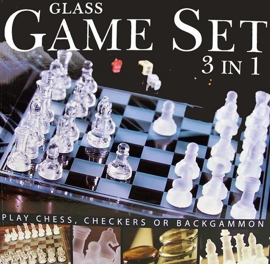 Set de jeux en verre (3 en 1)