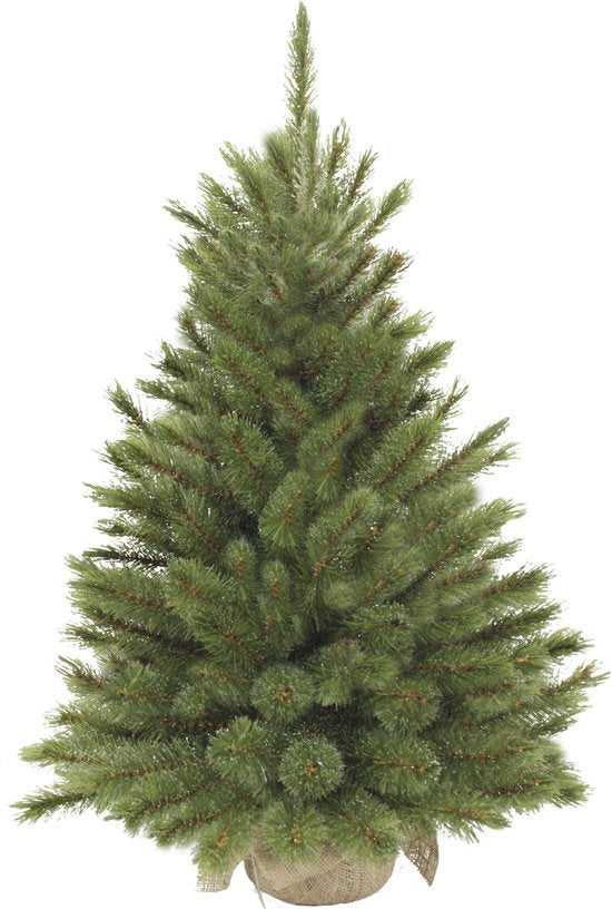 Triumph Tree Forest Artificial Christmas Tree Frosted en Jute - H90 x Ø62 cm - Vert