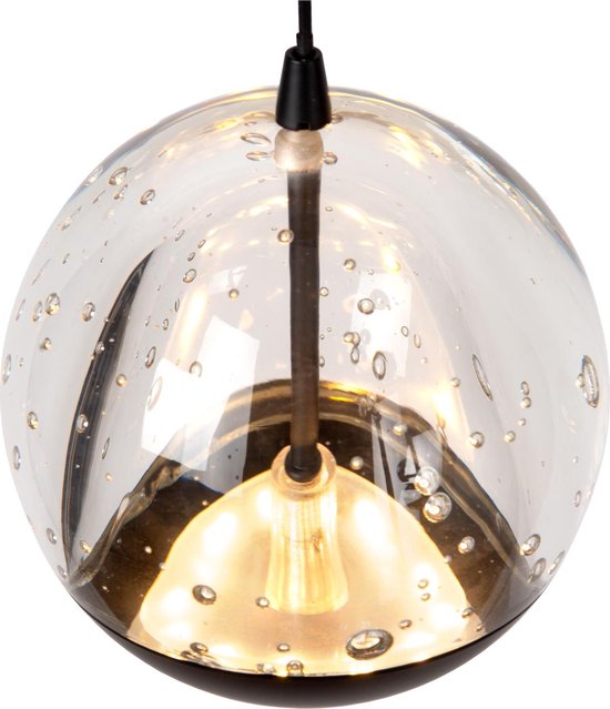 Lucide SENTUBAL - Suspension - LED à intensité variable - 5 x 5,3 W, 2700 K - Noir
