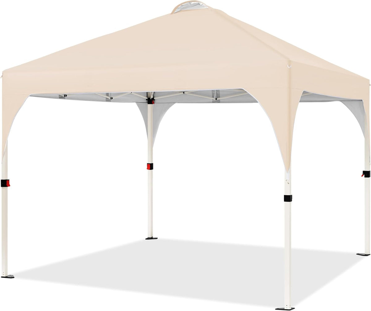 Pavillon pliable Yaheetech 3 x 3 m – Hydrofuge, réglable en hauteur – BeigePavillon pliable Yaheetech 3 x 3 m – Hydrofuge, réglable en hauteur – Beige