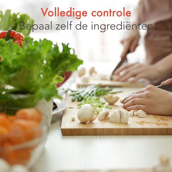 KitchenBrothers Machine à soupe - Blender - jusqu'à 800W - 1.6L - inox/noir