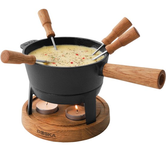 Boska Fondue set Pro S - Fondue au fromage - pour 350 grammes de fromage - 700 ml