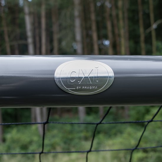But de football AXI Kylian 220 x 170 cm, anthracite - Ancrages au sol inclus - Structure en acier thermolaqué