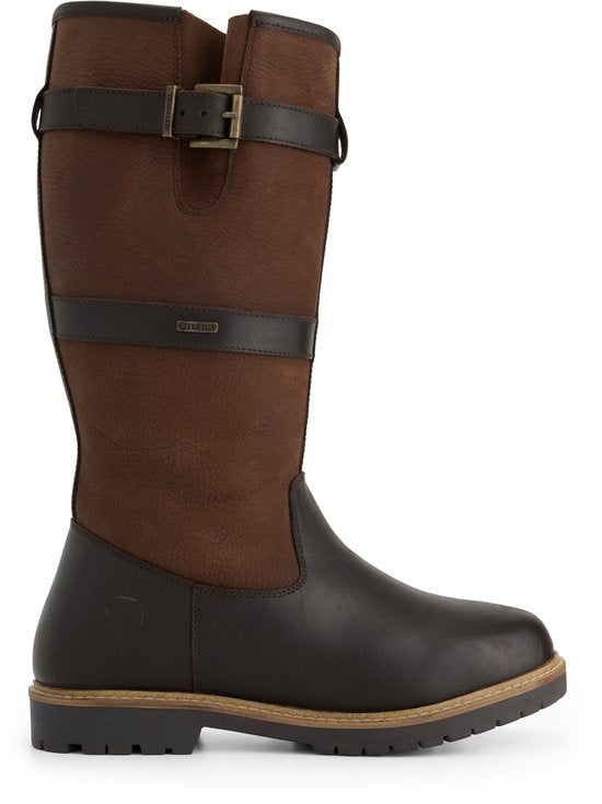 Travelin' Gronvik Homme - Bottes de plein air - Doublées de laine - Marron foncé