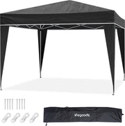 Tonnelle de jardin - LifeGoods - 3x3 m - Pliable - Imperméable - Avec sac de transport - Noir