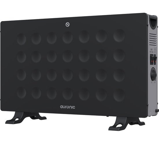 Auronic Convecteur - 2000W - Ventilateur intégré - Chauffage électrique - Avec thermostat - Chauffage - Noir