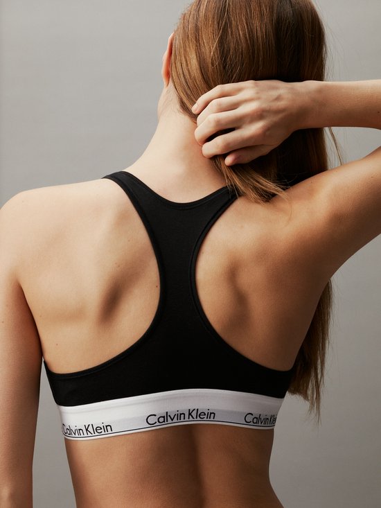 Haut Calvin Klein Modern Cotton pour femme - Noir - Taille M