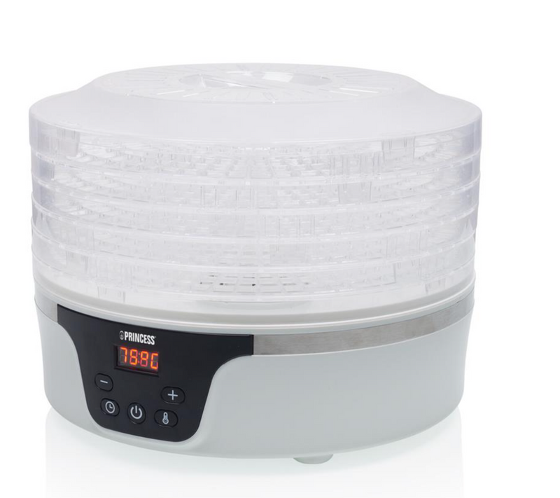 Déshydrateur alimentaire Princess 5 tiroirs - 380 W - Ø 29 cm - Blanc