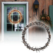 H&S - Couronne de Noël - Anneau - ˜38cm - 300led - Extra Warm White - 8 réglages