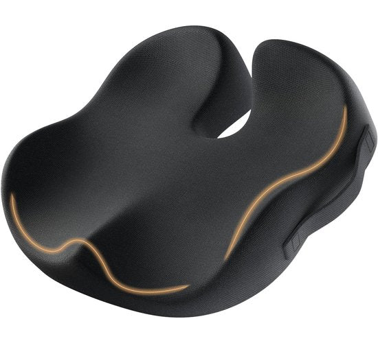 ProtoArc® SC Butterfly Seat Cushion - Coussin de siège orthopédique ergonomique - Coussin de chaise et coussin de rebond - Coussin coussin en mousse à mémoire de forme - Pour chaise de bureau, voiture et maison - Respirant et antidérapant