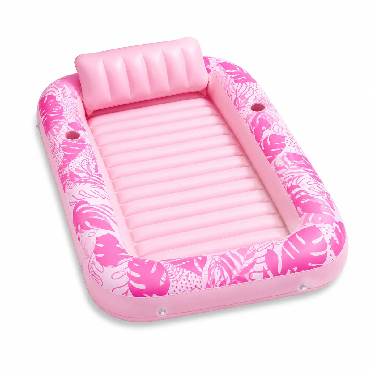 Piscine pour enfants avec pare-soleil et pompe automatique – Rose – Pour l'extérieur