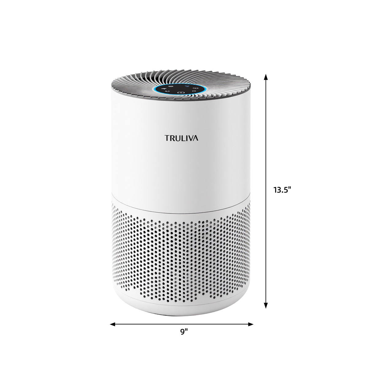 Purificateur d'air TRULIVA, CADR 260 m³/h, filtre HEPA H13 3-en-1, minuterie 24 heures, Purificateur d'air, élimine 99,97 % des allergènes, des PM2,5, de la fumée, du pollen, des acariens et des polluants