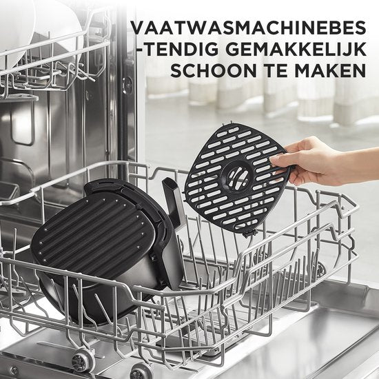 Friteuse à air chaud Midea MF-TN20D2 - 2 L, 1 150 W, friture sans huile, friteuses à air chaud, fonction d'arrêt automatique, sans huile, facile à nettoyer, sans BPA, noir