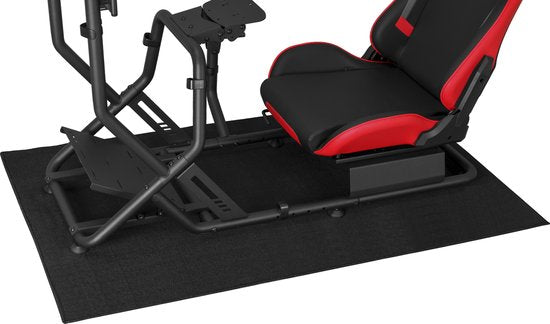 Tapis de sol antidérapant pour cockpit de course - tapis de sol pour cockpit de course - tapis de sol pour simulateur de course - tapis de sol standard pour volant de course - taille XL 150 cm x 90 cm