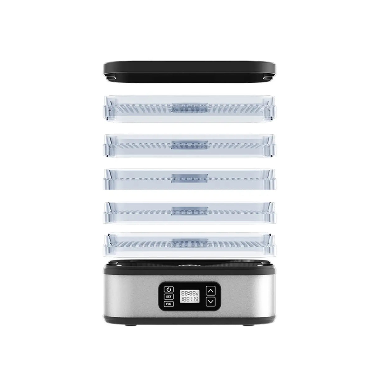 Déshydrateur alimentaire WOOX MX0195 - 5 tiroirs - minuterie et réglage de la température