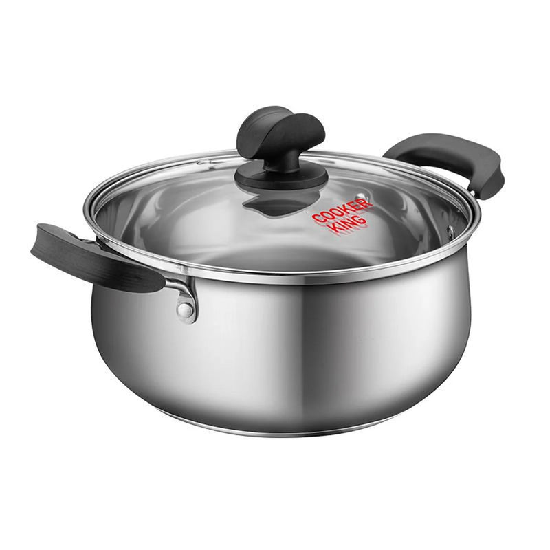 Casserole et faitout Cooker King – 20 cm – Sans revêtement antiadhésif – Compatible avec l'induction et le gaz