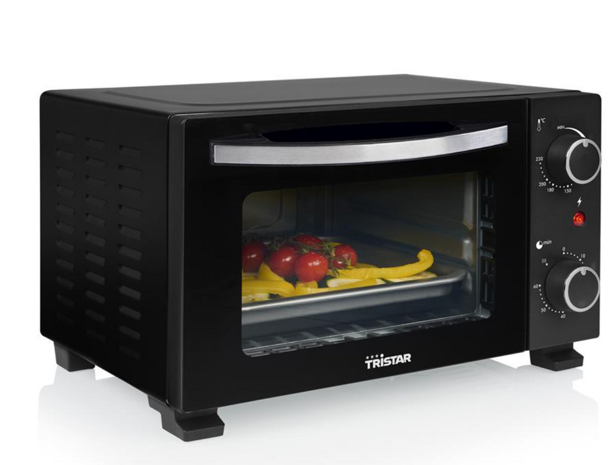 Mini-four Tristar OV-3610KL - Capacité : 10 L - 800 W - Chauffage par le haut et par le bas - Noir