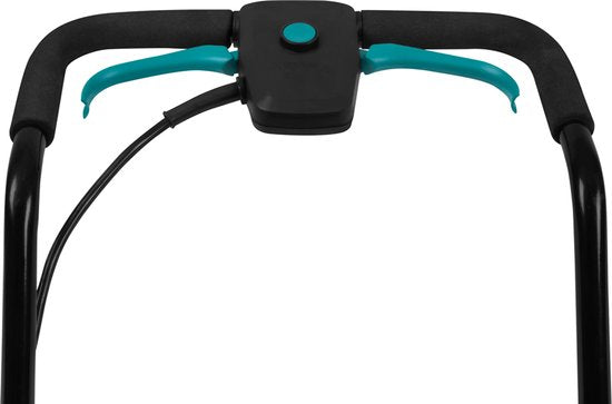 Tondeuse VONROC Accu - 40V - Largeur de coupe 38 cm - Quatre hauteurs de coupe réglables : 35/45/55/65 mm - Bac de ramassage 45L inclus - Batteries et chargeur rapide inclus.