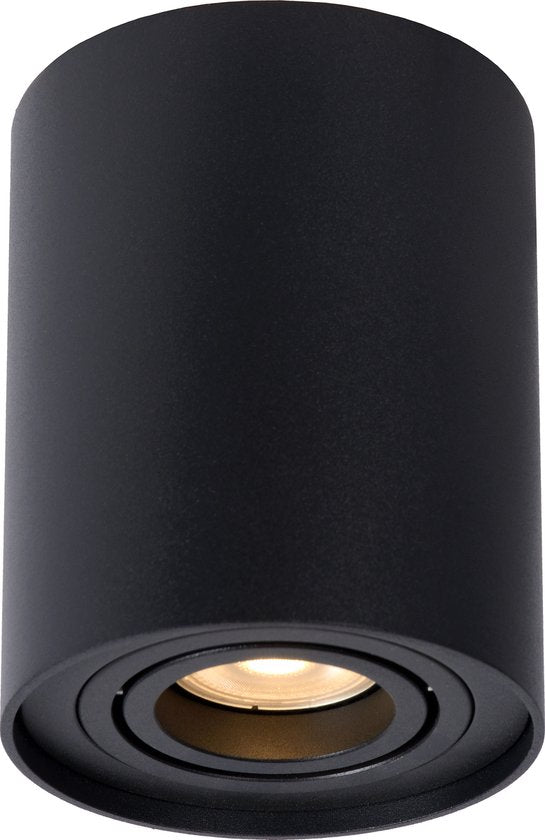 Lucide TUBE - Spot de plafond (lampe de plafond) - Ø 9,6 cm - 1xGU10 - Noir
