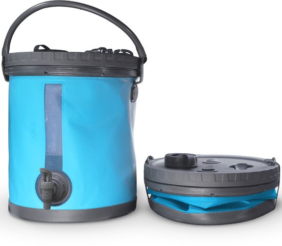 Colapz – Cruche pliable Premium 20 L – Réservoir d'eau de camping sans BPA avec couvercle verrouillable et robinet – Conteneur robuste pour eau potable, idéal pour l'extérieur, le jardin et le camping-car