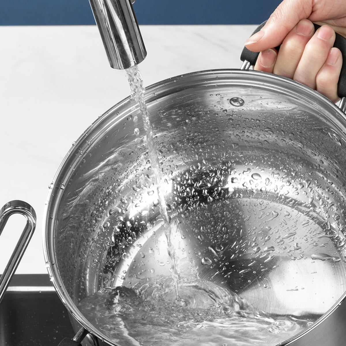 Casserole et faitout Cooker King – 20 cm – Sans revêtement antiadhésif – Compatible avec l'induction et le gaz