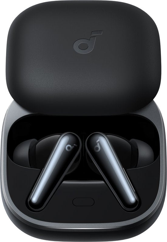 Soundcore Liberty 5 by Anker - Écouteurs sans fil avec réduction de bruit - Réduction des voix 2 fois plus efficace - Réduction de bruit adaptative en temps réel - Recharge rapide - Dolby Audio - Conversations claires grâce à 6 microphones et à l'IA - Lon