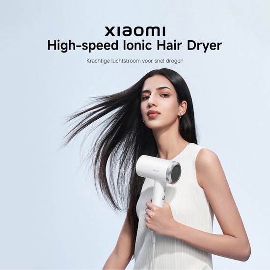 Sèche-cheveux ionique haute vitesse Xiaomi | Sèche-cheveux à séchage rapide | 110 000 tr/min | Protection thermique NTC | Cheveux moins crépus | 400 g