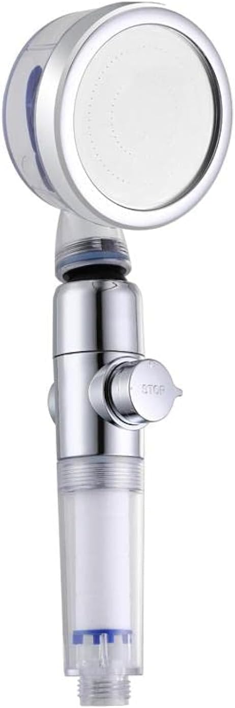 Pomme de douche EcoTornado - 31 x 13 cm - Argent - Économie d'eau - Avec turbine