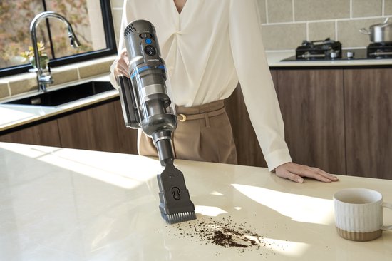 Aspirateur sans fil Puppyoo T12 Pure Steel avec aspirateur à main - HEPA 12 - Bleu