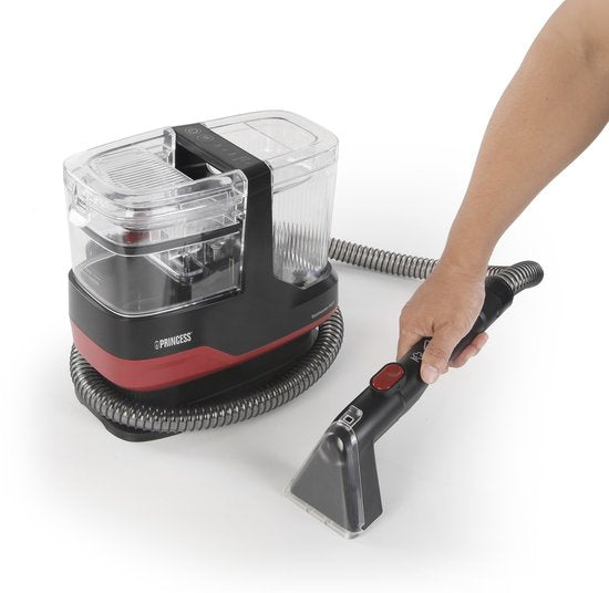 Nettoyant à vapeur Princess - Nettoyant pour tapis - Nettoyant pour meubles - 3 embouts inclus - 1 100 ml - Puissant détachant et dépoussiérant - Convient pour les canapés, les meubles et la voiture - Spot Master Plus Hot 332023