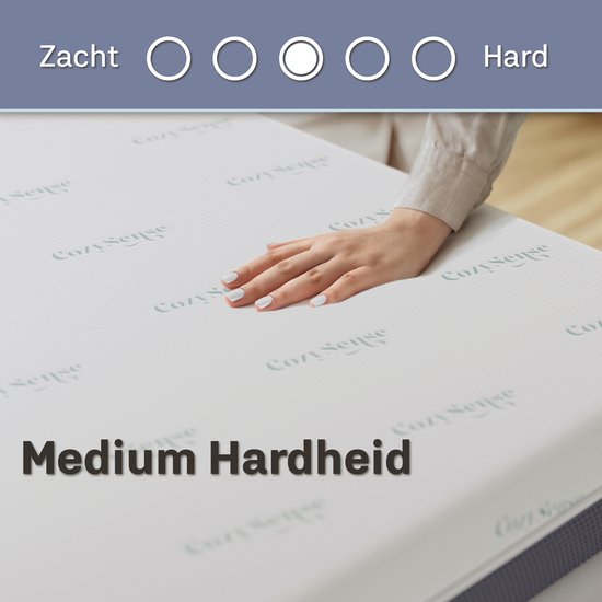 CozySense® DualFeel Topper Mattress 90x200 - Sur-matelas - Sur-matelas - Avec face chaude et face froide - CertiPUR® - Fermeté moyenne - 7.5 cm - Housse lavable