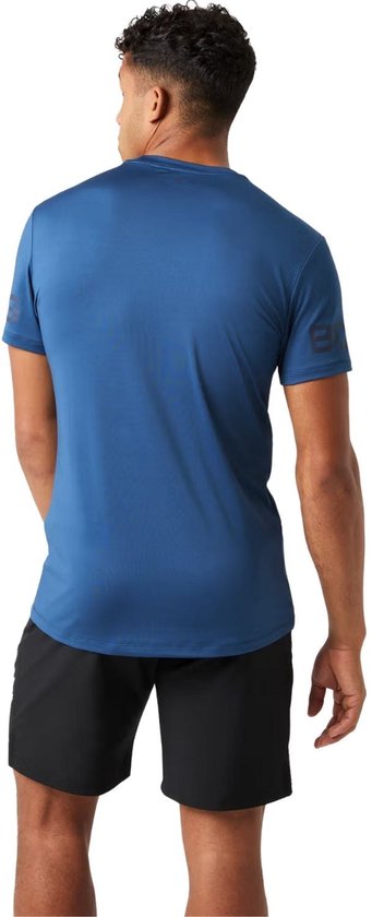 T-shirt de sport Björn Borg pour homme, manches courtes - Blanc - Polyester recyclé - Taille L