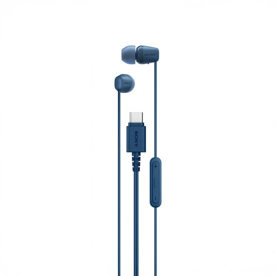 Sony IER-EX15C – Écouteurs intra-auriculaires USB-C avec microphone - Bleu