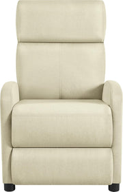 Fauteuil de détente Yaheetech pour regarder la télévision - 87 x 61,5 x 99 cm - Repose-pieds réglable - Beige