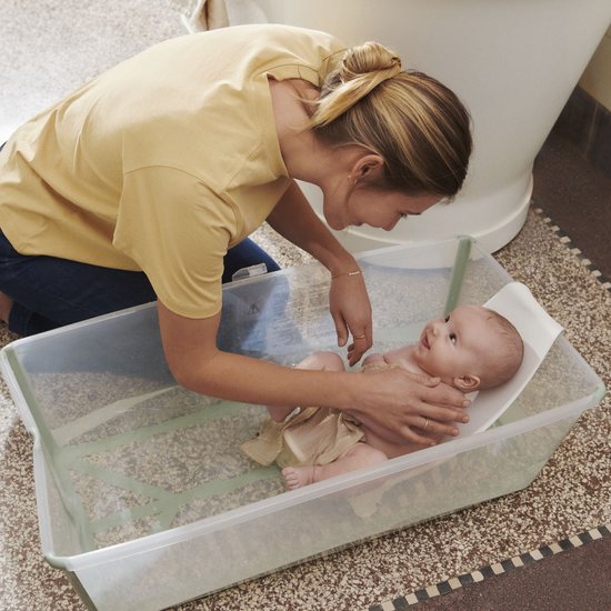 Ensemble Stokke® Flexi Bath® X-Large - Flexi Bath® XL + support pour nouveau-né - Blanc