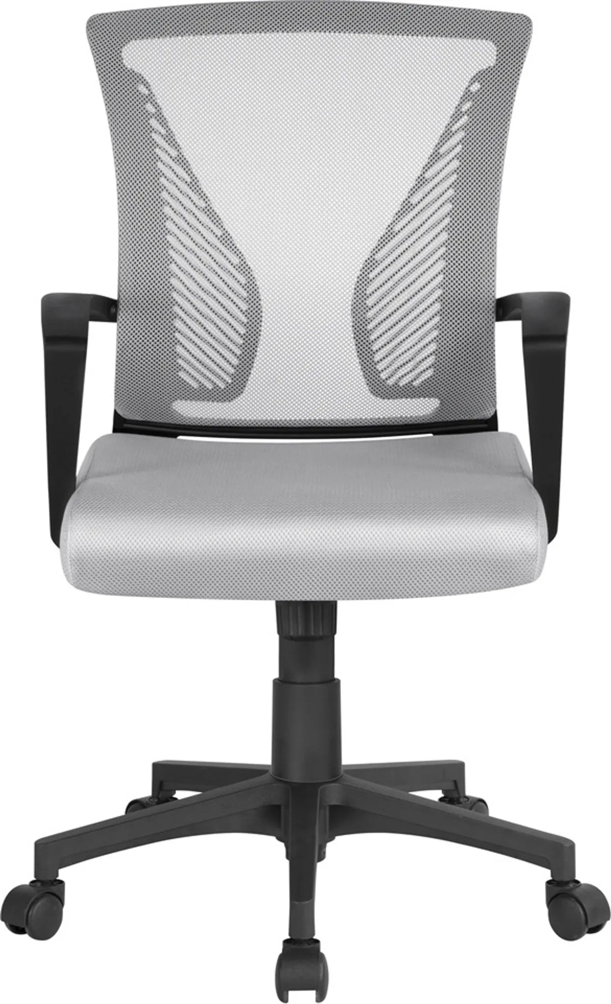 Chaise de bureau ergonomique Yaheetech - avec tissu en maille respirant, fonction oscillante et hauteur d'assise réglable - pour le bureau et l'étude - Nylon gris et métal - 60 x 60 x 91-100,5 cm