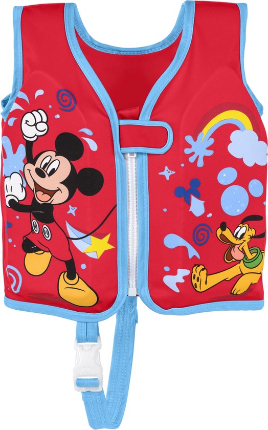 Bestway Disney Mickey Mouse Gilet UPF 50+ 51 cm, de 1 à 3 ans, piscine et plage 09101
