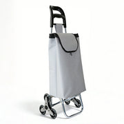 Chariot de courses pliable Strong Bird 2026 – Montant les escaliers – Gris – Aluminium et plastique