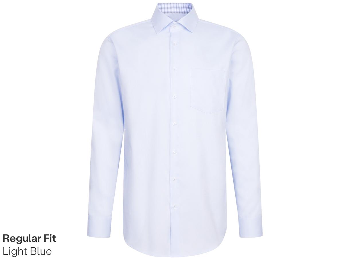 Chemise de travail Seidensticker New Kent - Coupe classique - taille 43 - Bleu clair