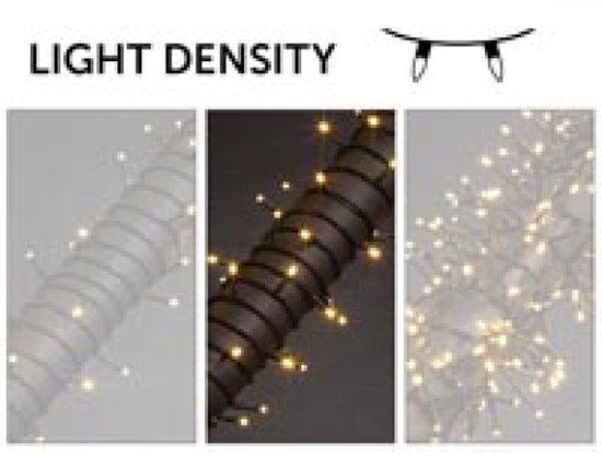Stella LED, guirlande lumineuse, 20 m, 300 LED, multicolore, câble vert, pour l'intérieur et l'extérieur, 24 V