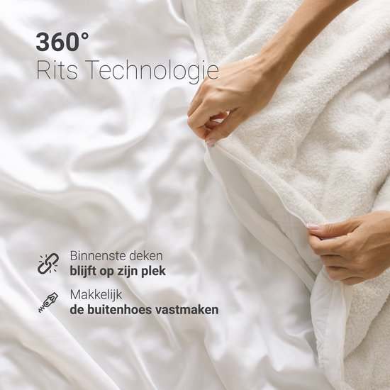 Couverture lestée CozySense® 5 kg - Couverture lestée - Couverture lestée avec répartition de la pression GLASS-Flow® - Couverture lavable incluse - 140x200 cm - Blanc