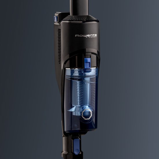 Rowenta X Combo 2-en-1 GZ3038 - Aspirateur vertical - Sec et humide - Noir/Bleu