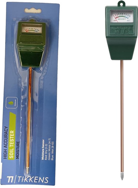 TIKKENS® Humidimètre Sol Plantes - humidimètre Fleurs/Plantes - humidimètre - produits/accessoires de jardin