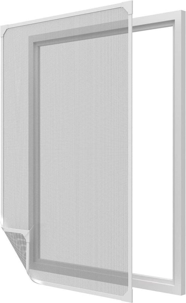 O'DADDY® Magnetische Raamhor - 130x150 cm - Aanpasbaar Vliegengaas - Eenvoudig Installatieproces - Horrengaas - Duurzaam en Veelzijdig - Strakke Witte Rand met Zwart Gaas