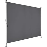 tectake Taija Store à pince 208 x 310 cm – Protection solaire pour balcon et terrasse – Indice de protection UV 50+ – Sans perçage – Polyester – Anthracite