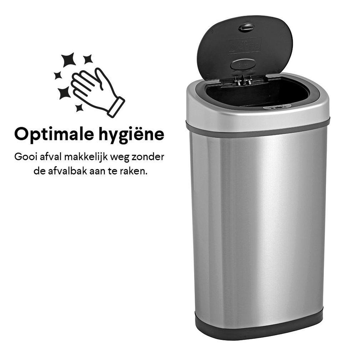 Poubelle avec couvercle à fermeture automatique - Homra FONIX - 50 litres
