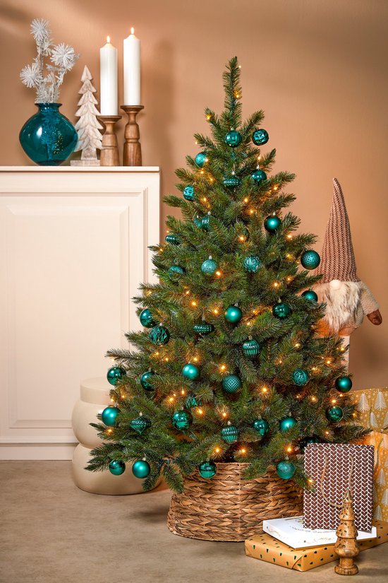 Triumph Tree Bristlecone Artificial Christmas Tree with LED Lights - H185 x Ø119 cm - Dark Green (vert foncé)