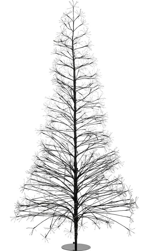 Luca Lighting Arbre à lumière extérieur - H210 x Ø100 cm - Métal - Noir