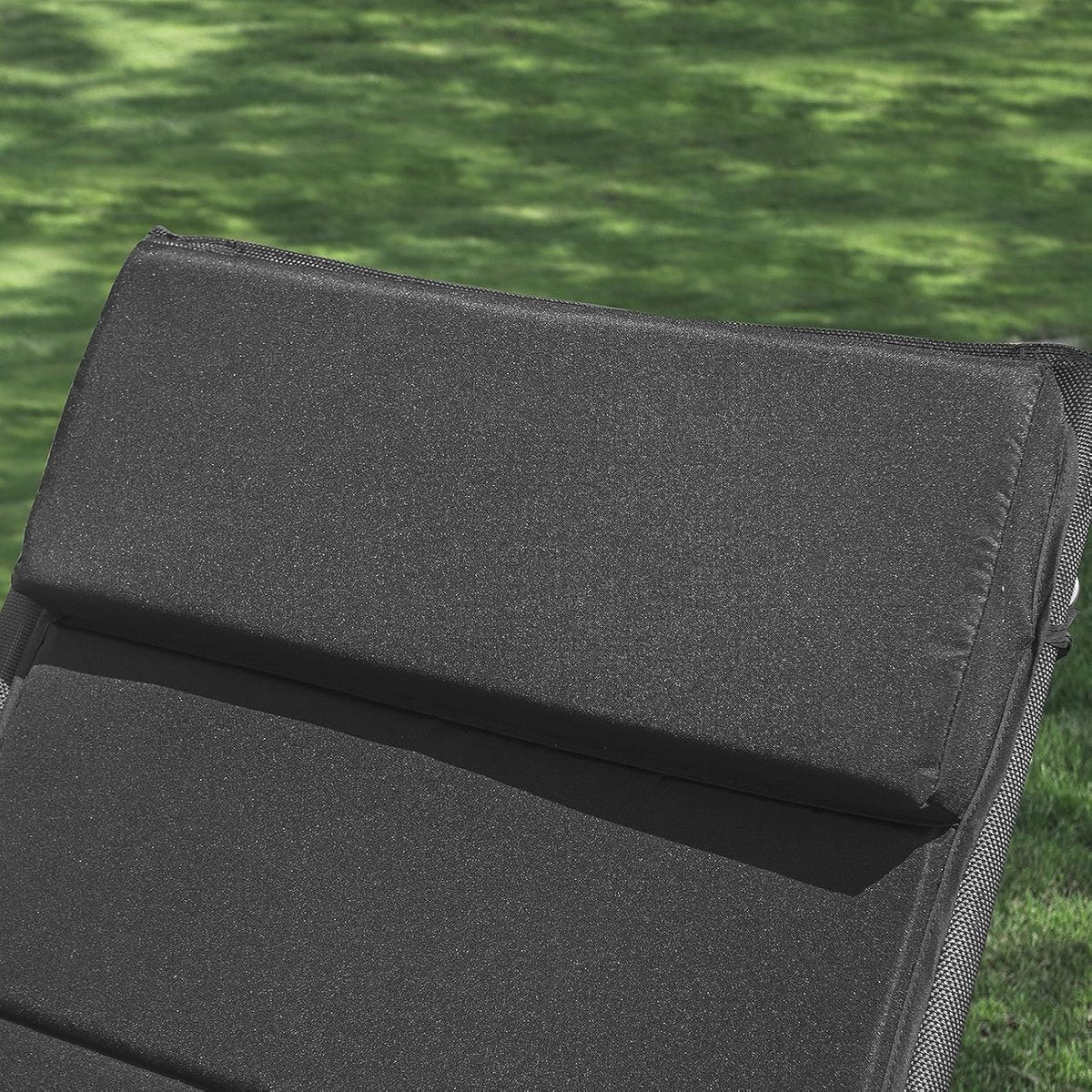 SoBuy OGS28-P02 Coussin pour fauteuil à bascule - Ergonomique - Appui-tête - 170 x 50 x 5 cm - Noir